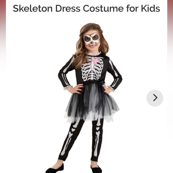 Halloween Costumes Other - Spooky Skeleton Tutu Costume- 2T-4T